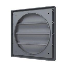 Выход стенной КФ фланец d200 жалюзи 242х242 ASA Gray ERA STREETLINE 2424К20Ф сер