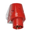 Вилка настенная 32А 4п 6ч 400В IP44 92х94 Quick Connect Bals 24405