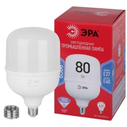 Лампа светодиодная высокомощная RED LINE LED POWER T140-80W-6500-E27/E40 R 80Вт Т140 колокол 6500К х