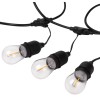 Гирлянда светодиодная "Белт Лайт" 4.5м 10LED тепл. бел. E27 IP65 220В на подвесах с лампами филамент