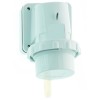 Вилка настенная 32А 5п 6ч 400В IP67 фланец 75х90 с крышкой Quick-Connect Bals 24419