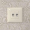 Розетка компьютерная 2-м СП Avanti "Ванильная дымка" RJ45 кат.5E без шторок экранир. механизм DKC 44
