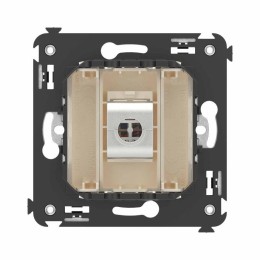 Розетка компьютерная 1-м СП Avanti "Ванильная дымка" RJ45 кат.6A без шторок экранир. механизм DKC 44