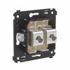 Розетка компьютерная 2-м СП Avanti "Ванильная дымка" RJ45 кат.6A без шторок экранир. механизм DKC 44