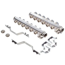 Коллектор универсальный 1дюйм ВР-3/4дюйм НР 8 выходов в сборе нерж. Royal Thermo НС-1080937