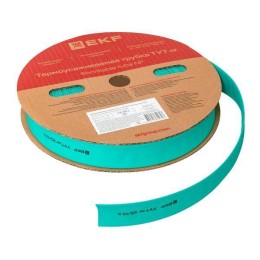 Трубка термоусадочная ТУТ нг 25/12.5 зел. PROxima (уп.50м) EKF tut-25-j