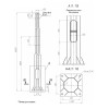 Опора ОГКф-16.0(2)(К495-400-4х34) оцинк. Пересвет 00-000506