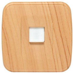 Розетка компьютерная 1-м ОП Минск RJ45 1А 120В свет. дерево EKF EGK01-035-30