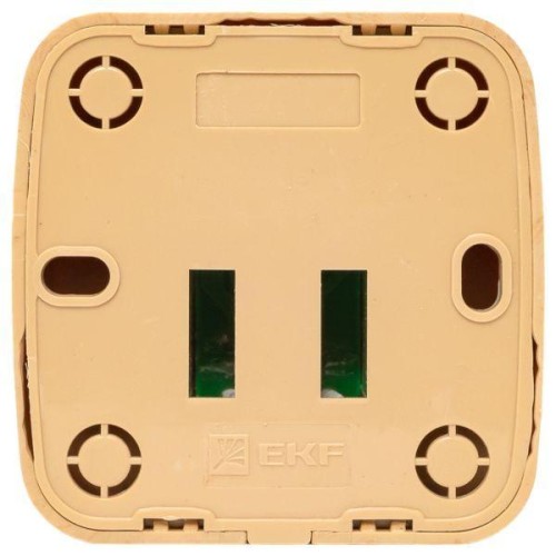 Розетка компьютерная 1-м ОП Минск RJ45 1А 120В свет. дерево EKF EGK01-035-30