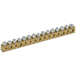 Шина нулевая 6х9 15 отверст. TEKFOR IEK TF-KP00D-SN-15