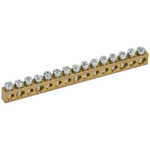Шина нулевая 6х9 15 отверст. TEKFOR IEK TF-KP00D-SN-15
