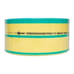 Трубка термоусадочная ТУТ нг 60/30 желт./зел. PROxima (уп.25м) EKF tut-60-yg