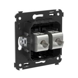 Розетка компьютерная 2-м СП Avanti "Черный квадрат" RJ45 кат.5E без шторок экранир. механизм DKC 440