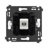 Розетка компьютерная 1-м СП Avanti "Черный квадрат" RJ45 кат.6A без шторок экранир. механизм DKC 440
