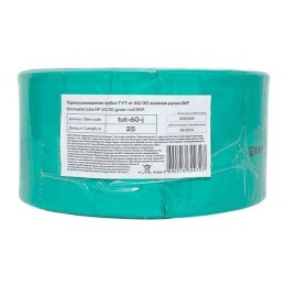 Трубка термоусадочная ТУТ нг 60/30 зел. PROxima (уп.25м) EKF tut-60-j