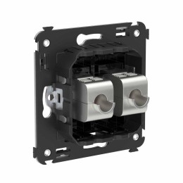 Розетка компьютерная 2-м СП Avanti "Черный квадрат" RJ45 кат.6A без шторок экранир. механизм DKC 440