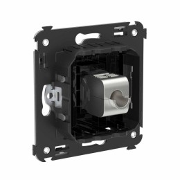 Розетка компьютерная 1-м СП Avanti "Черный квадрат" RJ45 кат.6 без шторок экранир. механизм DKC 4402