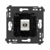 Розетка компьютерная 1-м СП Avanti "Черный квадрат" RJ45 кат.6 без шторок экранир. механизм DKC 4402