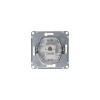 Розетка компьютерная 1-м Glossa RJ45 кат.5E механизм платина SE GSL001281K
