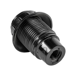 Патрон карболитовый с кольцом E14 черн. EKF LHC-E14-r-s