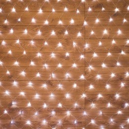 Гирлянда светодиодная "Сеть" 1.8х1.5м 180LED бел. 15Вт 220-240В IP20 с контроллером 8 режимов провод