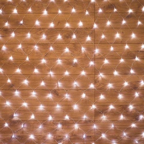 Гирлянда светодиодная "Сеть" 1.8х1.5м 180LED бел. 15Вт 220-240В IP20 с контроллером 8 режимов провод