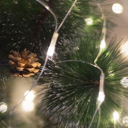 Гирлянда светодиодная "Сеть" 1.8х1.5м 180LED бел. 15Вт 220-240В IP20 с контроллером 8 режимов провод