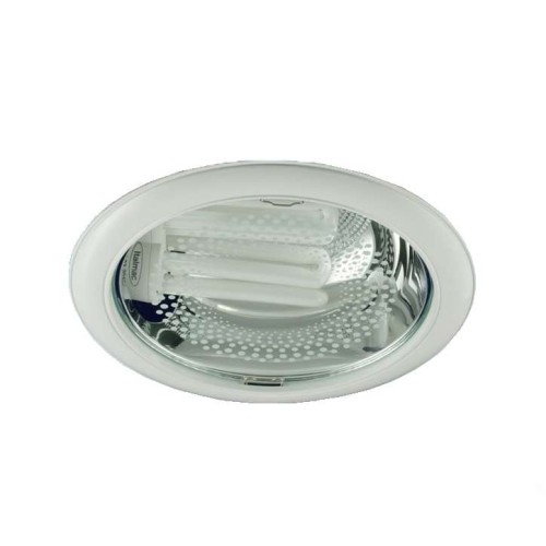 Светильник Downlight 226 03 01 круглый встраиваемый для компакт. люм. лампы 2х26Вт E27 со стеклом бе