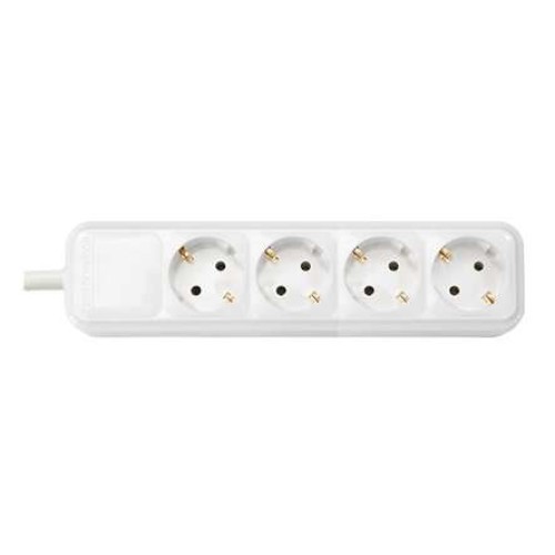 Колодка удлинителя 4-м с заземл. бел. Bylectrica Р16-338