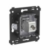 Розетка компьютерная 1-м СП Avanti "Закаленная сталь" RJ45 кат.6 без шторок экранир. механизм DKC 44