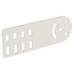 Пластина шарнирная H=80мм RAL 9016 IEK CLM51D-PSH-080-9016