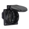 Розетка встраиваемая Schuko 16А 3п 250В IP54 черн. Bals 71097