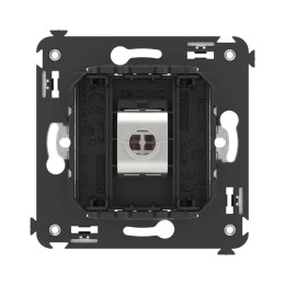 Розетка компьютерная 1-м СП Avanti "Черный матовый" RJ45 кат.5E без шторок экранир. механизм DKC 441