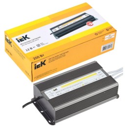 Драйвер LED ИПСН-PRO 5050 200Вт 12В блок-шнуры IP67 IEK LSP1-200-12-67-33-PRO