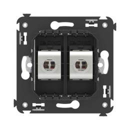 Розетка компьютерная 2-м СП Avanti "Черный матовый" RJ45 кат.5E без шторок экранир. механизм DKC 441