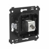 Розетка компьютерная 1-м СП Avanti "Черный матовый" RJ45 кат.6A без шторок экранир. механизм DKC 441