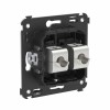 Розетка компьютерная 2-м СП Avanti "Черный матовый" RJ45 кат.6A без шторок экранир. механизм DKC 441