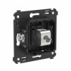 Розетка компьютерная 1-м СП Avanti "Черный матовый" RJ45 кат.6 без шторок экранир. механизм DKC 4412