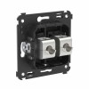 Розетка компьютерная 2-м СП Avanti "Черный матовый" RJ45 кат.6 без шторок экранир. механизм DKC 4412