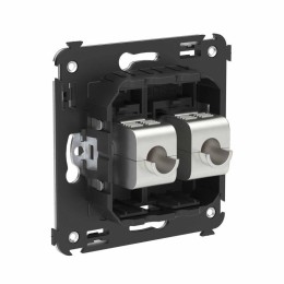 Розетка компьютерная 2-м СП Avanti "Черный матовый" RJ45 кат.6 без шторок экранир. механизм DKC 4412