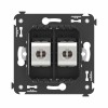 Розетка компьютерная 2-м СП Avanti "Черный матовый" RJ45 кат.6 без шторок экранир. механизм DKC 4412