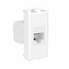 Розетка компьютерная 1мод. Avanti "Белое облако" RJ45 кат.6A без шторок модульная механизм DKC 44006