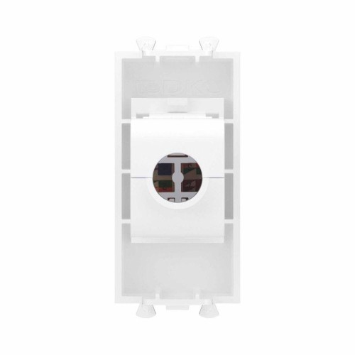 Розетка компьютерная 1мод. Avanti "Белое облако" RJ45 кат.6A без шторок модульная механизм DKC 44006