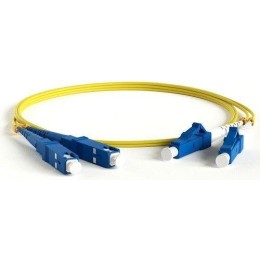 Патч-корд FC-S2-9-LC/UR-SC/AR-H-2M-LSZH-YL волоконно-оптический (шнур) SM 9/125 (OS2) LC/UPC-SC/APC
