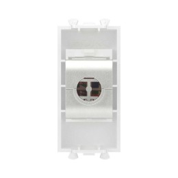 Розетка компьютерная 1мод. Avanti "Белое облако" RJ45 кат.5E без шторок экранир. модульная механизм