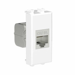 Розетка компьютерная 1мод. Avanti "Белое облако" RJ45 кат.6A без шторок экранир. модульная механизм