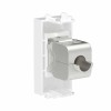 Розетка компьютерная 1мод. Avanti "Белое облако" RJ45 кат.6A без шторок экранир. модульная механизм