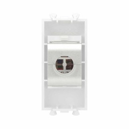 Розетка компьютерная 1мод. Avanti "Белое облако" RJ45 кат.6A без шторок экранир. модульная механизм