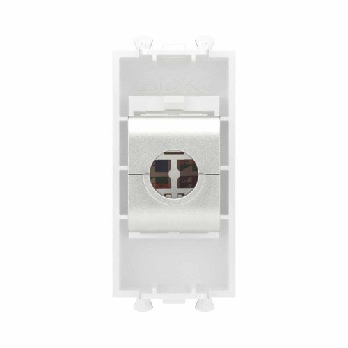 Розетка компьютерная 1мод. Avanti "Белое облако" RJ45 кат.6A без шторок экранир. модульная механизм