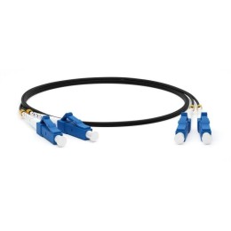 Патч-корд FC-D2-9-LC/UR-LC/UR-H-1M-LSZH-BK волоконно-оптический (шнур) SM 9/125 (OS2) LC/UPC-LC/UPC